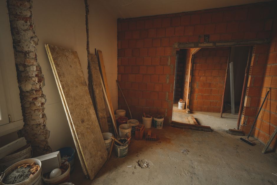 Contractor working on a home renovation